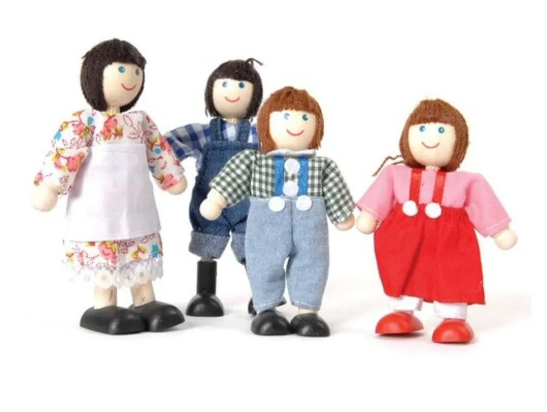 Wooden Doll Set - Farm Family