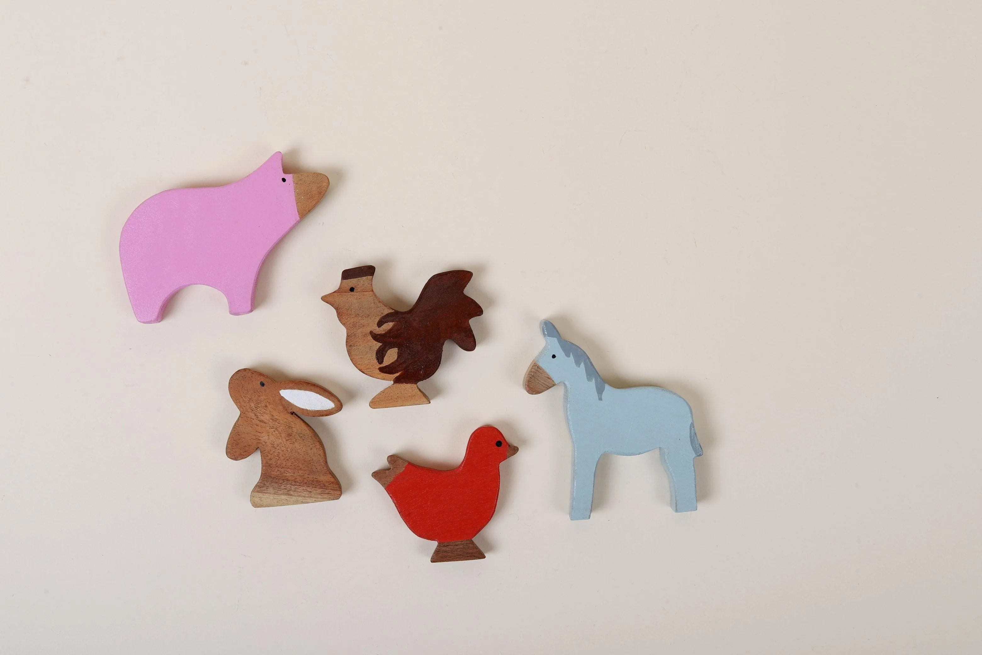 Wooden Farm Animals Toys