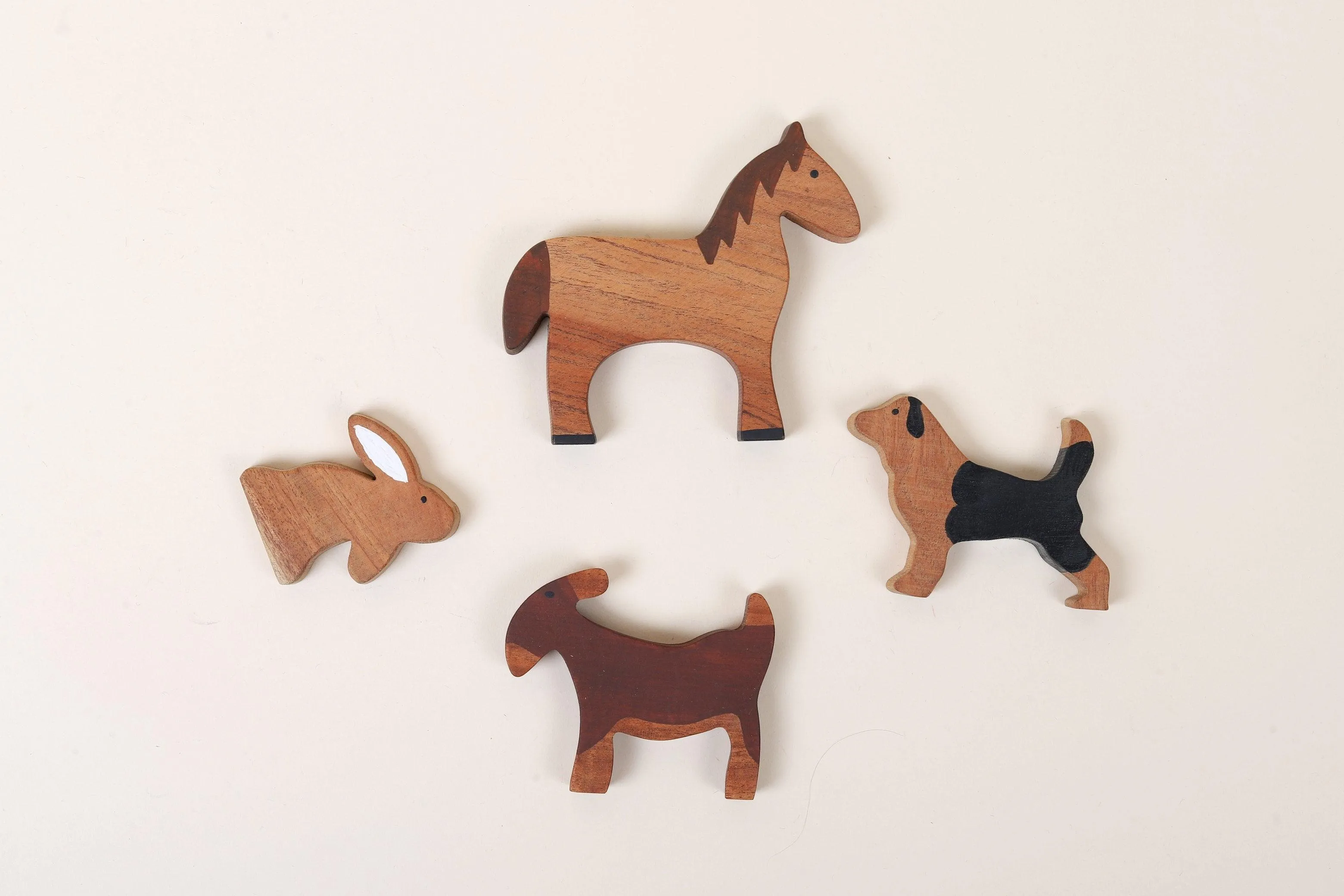 Wooden Farm Animals Toys