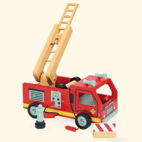 Wooden Red Fire Engine