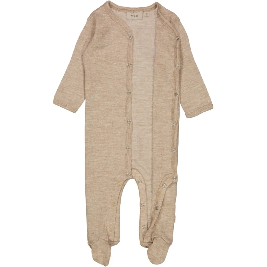 Wool Jumpsuit WF - khaki melange