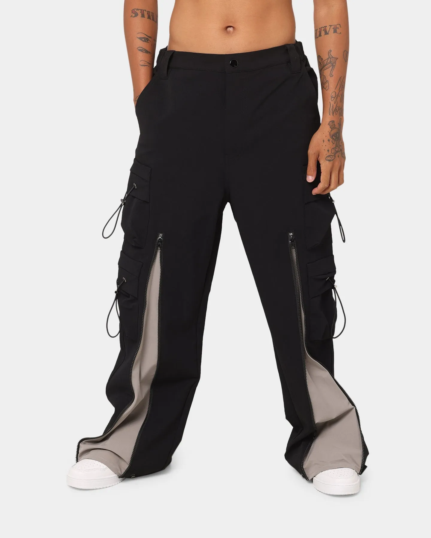 XXIII Rialto Zipper Cargo Pants Black/Grey