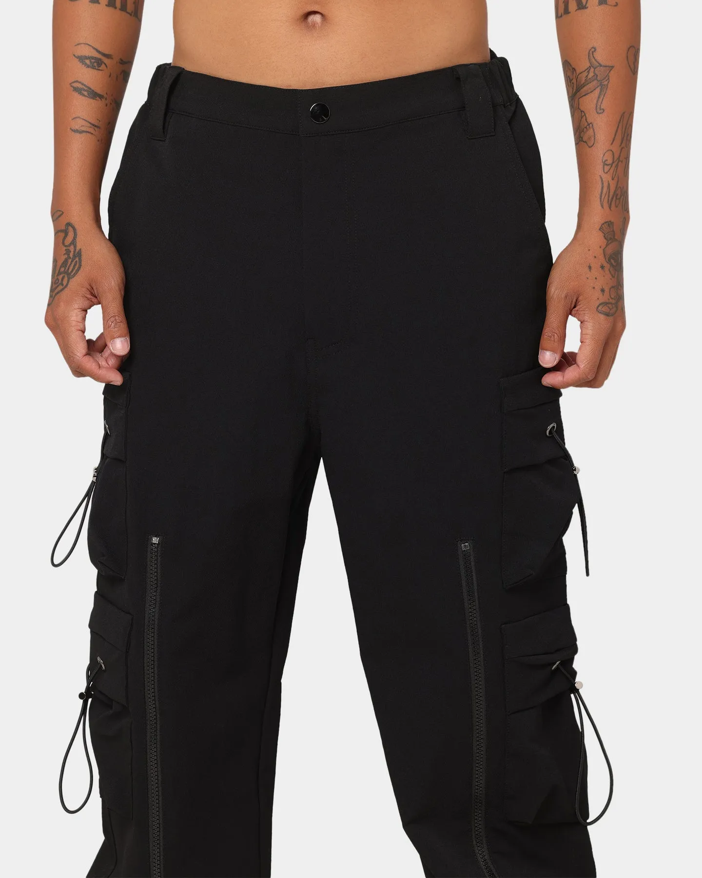 XXIII Rialto Zipper Cargo Pants Black/Grey